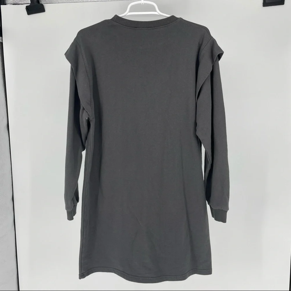 ZARA NWT WOMEN’S ENTER THE WEEKEND AND PRESS PAUSE DRESS SMALL GRAY - Picture 3 of 11
